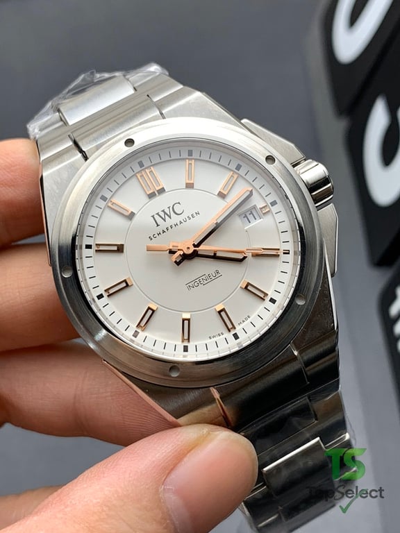 IWC Ingenieur Automatic White Dial Rose Gold - 6