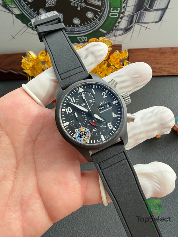 IWC Pilot's Watch Chronograph Ceramic Black - 12