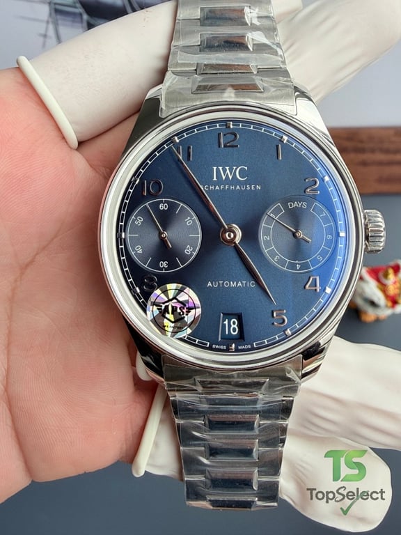 IWC Portugieser 7-Day Power Reserve Blue Dial - 12