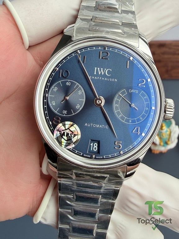 IWC Portugieser 7-Day Power Reserve Blue Dial - 15