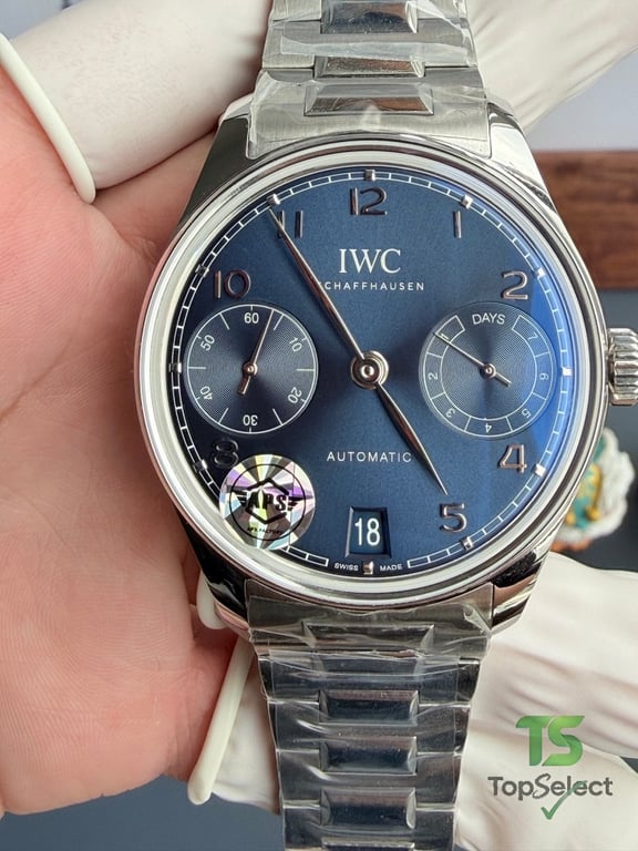 IWC Portugieser 7-Day Power Reserve Blue Dial - 3