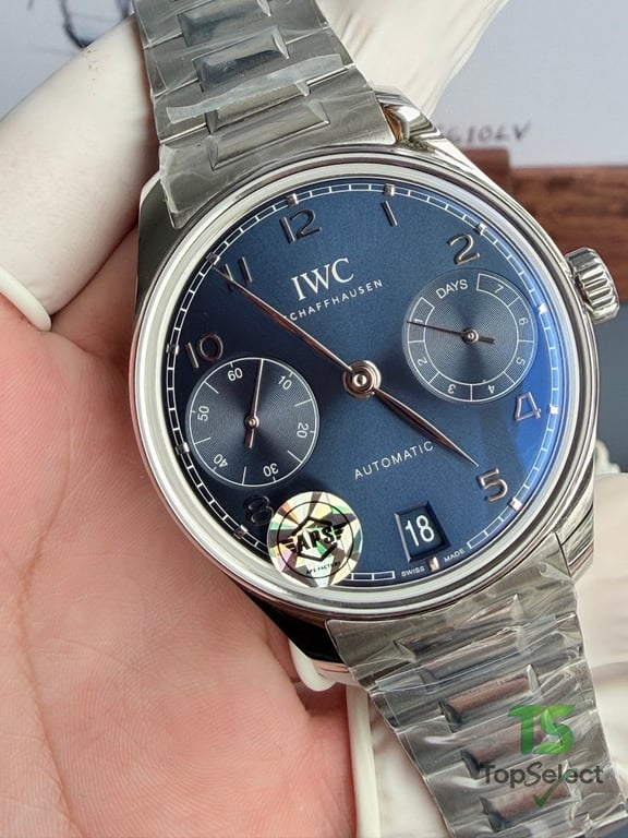 IWC Portugieser 7-Day Power Reserve Blue Dial - 5