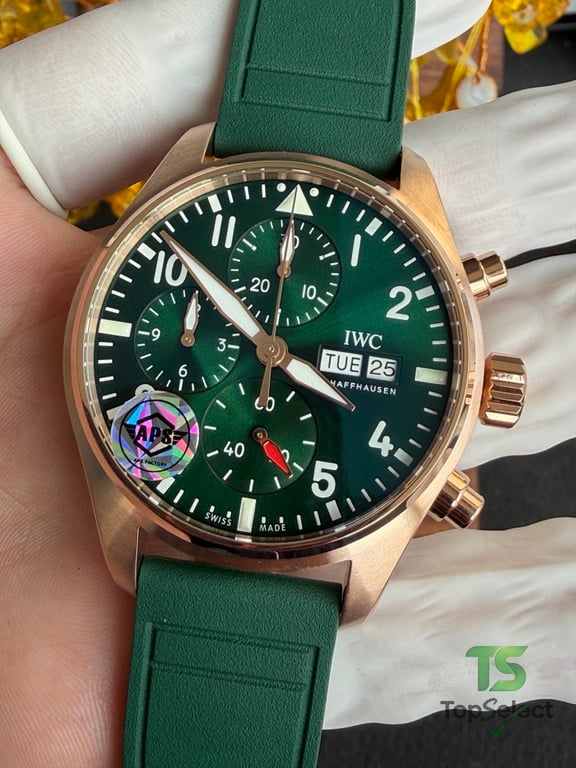 IWC Pilot's Watch Chronograph Green Dial - 16