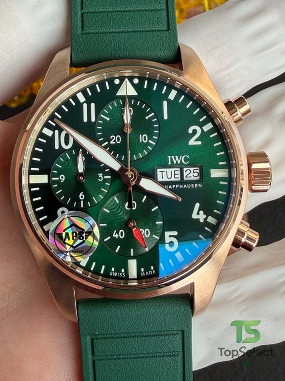 IWC Pilot's Watch Chronograph Green Dial - 18