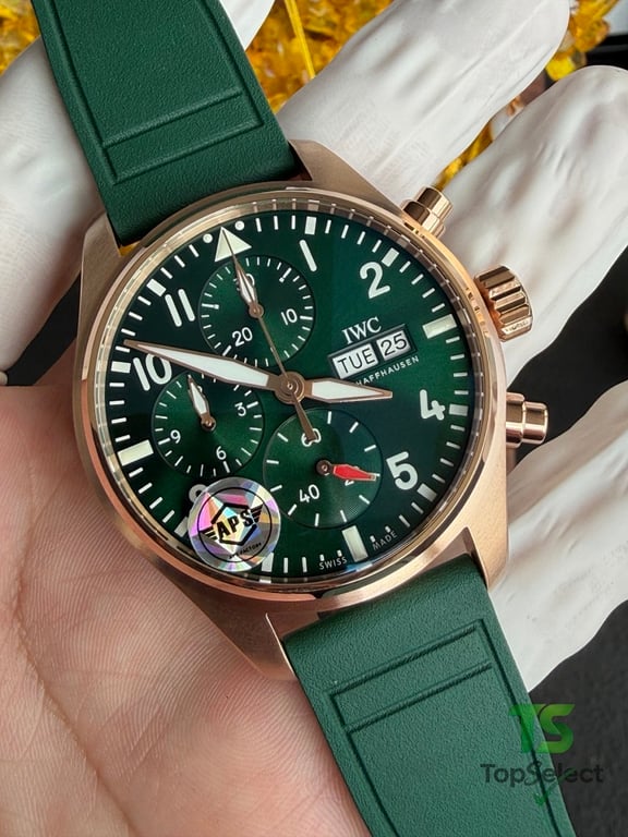 IWC Pilot's Watch Chronograph Green Dial - 3