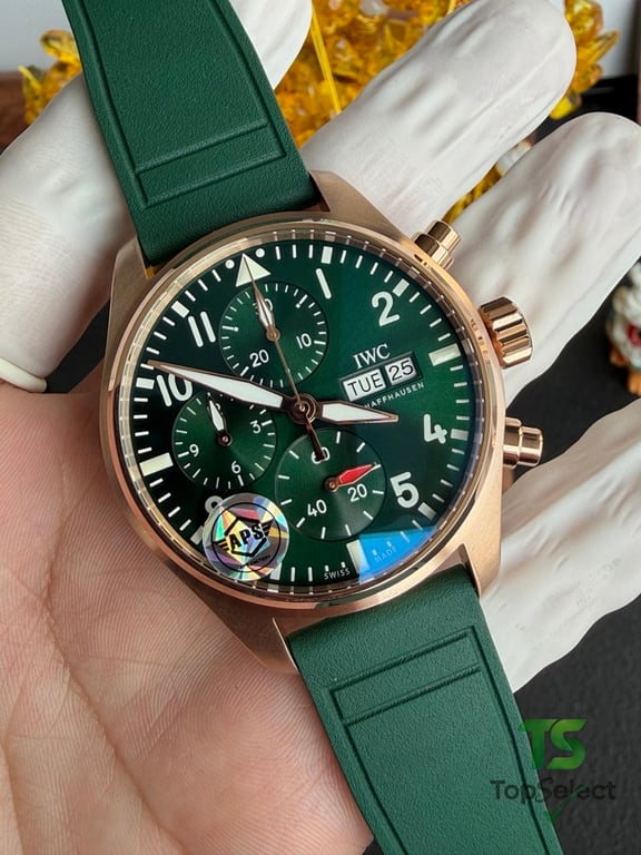 IWC Pilot's Watch Chronograph Green Dial - 5
