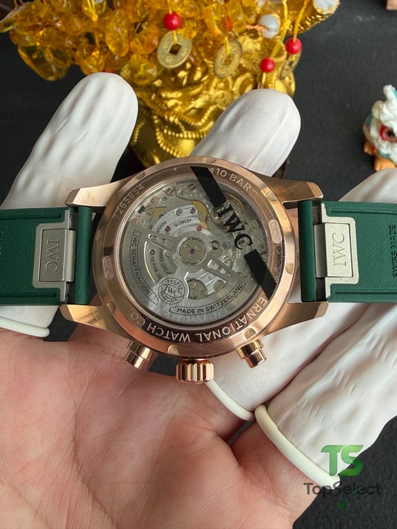 IWC Pilot's Watch Chronograph Green Dial - 8