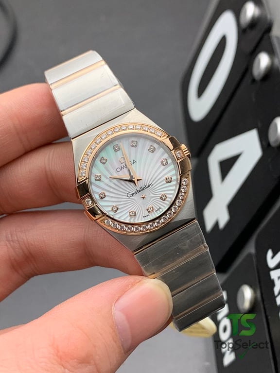 Omega Constellation Two-Tone Diamond Dial Watch - 5