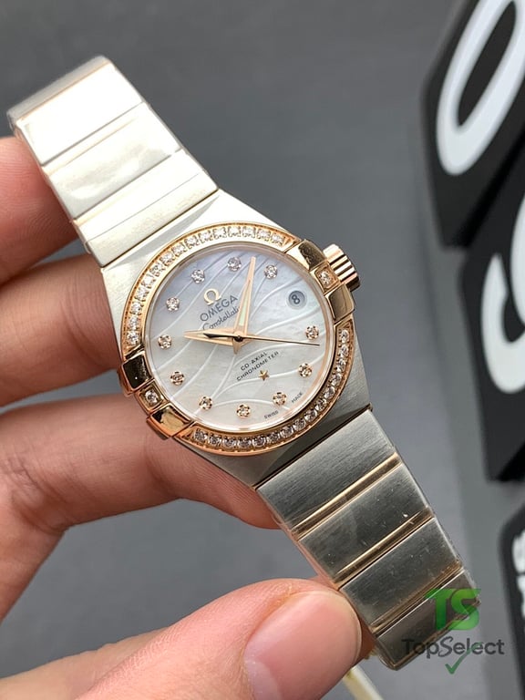 Omega Constellation Co-Axial Mother of Pearl Diamonds - 6