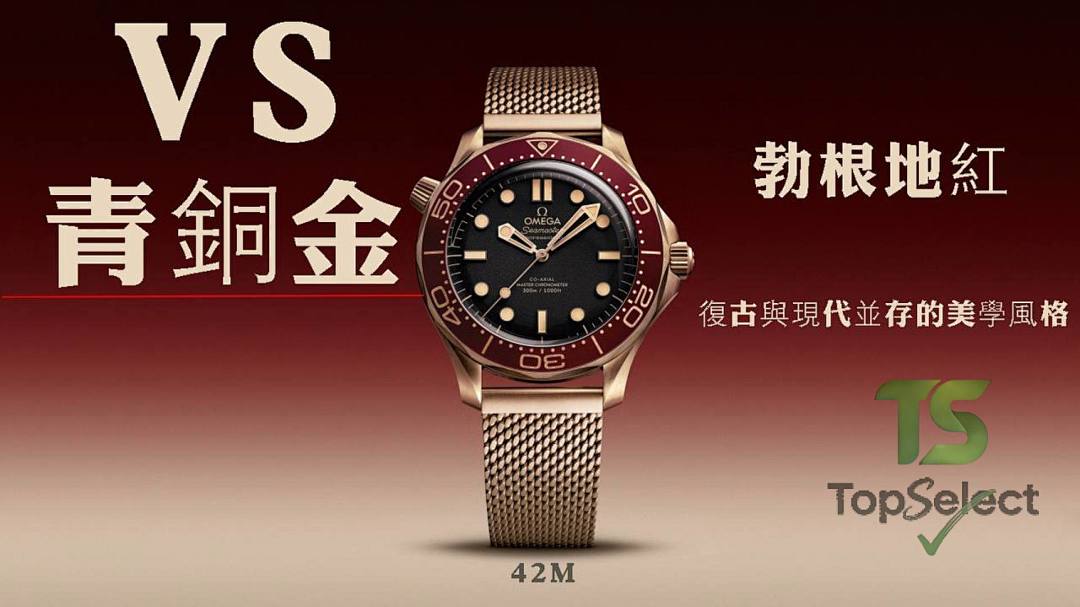 Omega Seamaster 300m 007 Bronze Gold Burgundy - 7