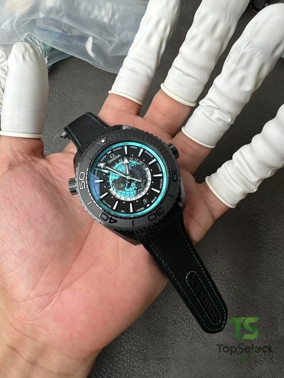 Omega Seamaster Aqua Terra Worldtimer Black Ceramic - 9