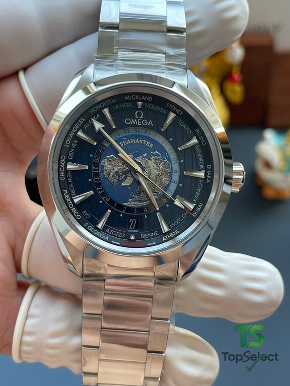 Omega Seamaster Aqua Terra Worldtimer Blue Dial - 16