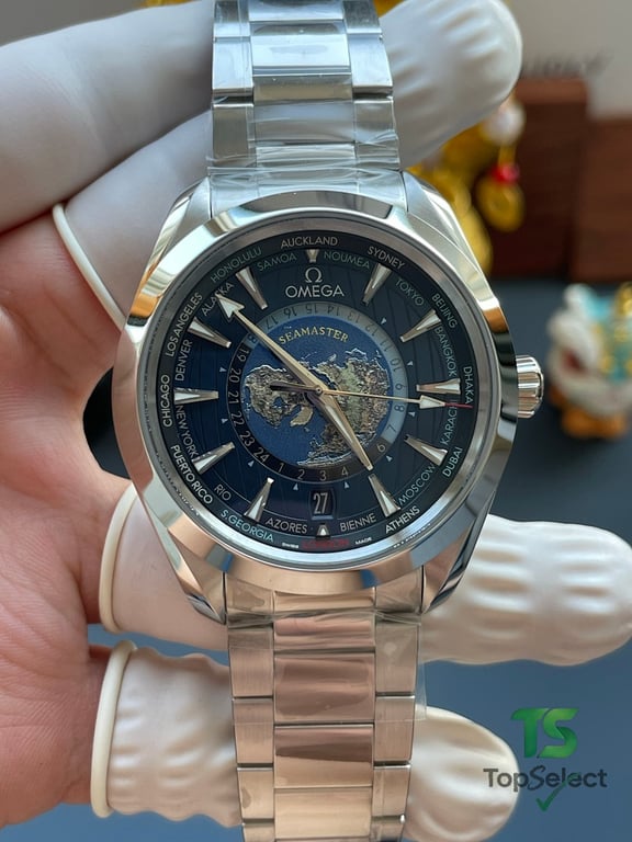 Omega Seamaster Aqua Terra Worldtimer Blue Dial - 17