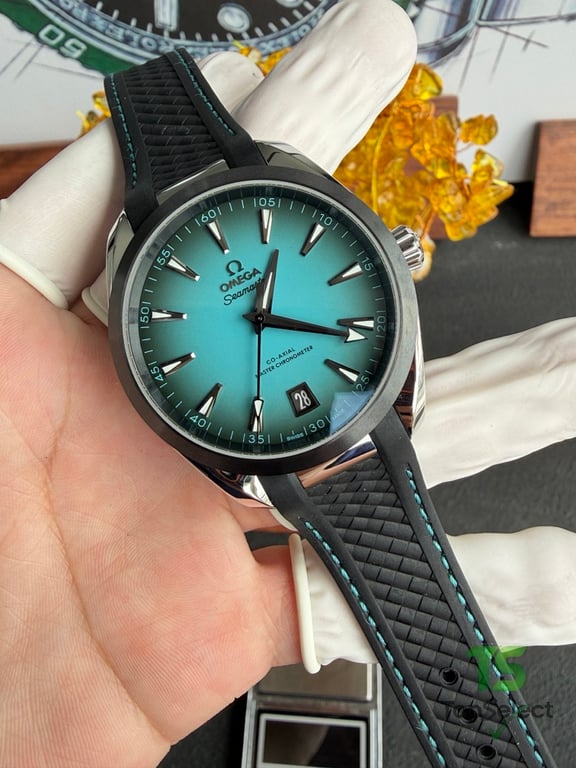 Omega Seamaster Aqua Terra 150m Turquoise Dial - 7