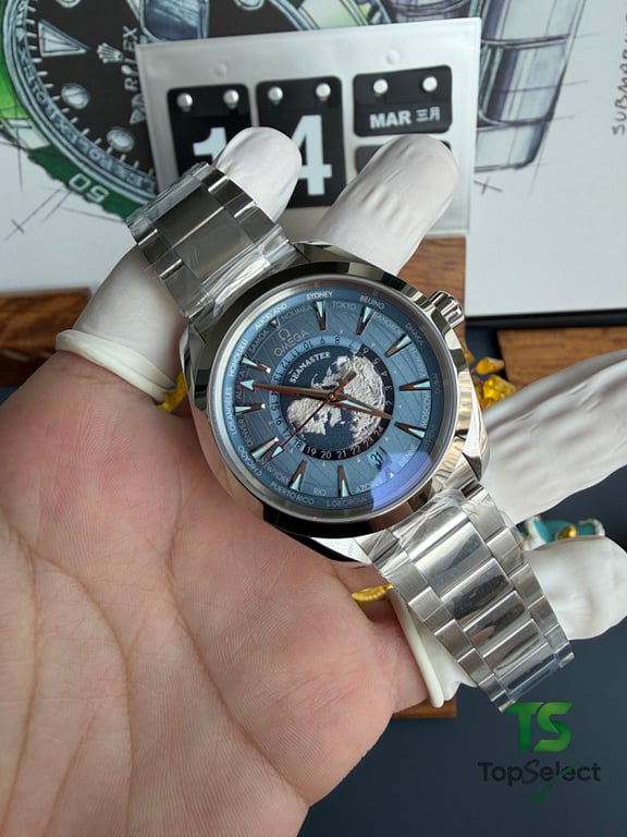 Omega Seamaster Aqua Terra Worldtimer Summer Blue - 17