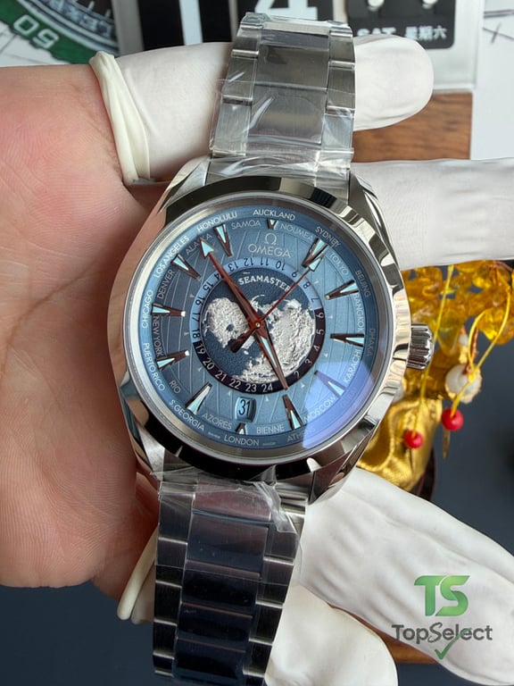 Omega Seamaster Aqua Terra Worldtimer Summer Blue - 7