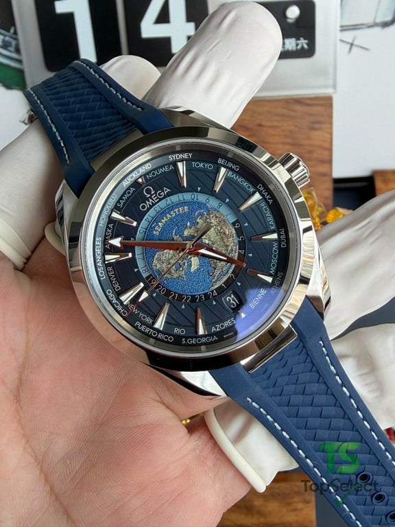 Omega Seamaster Aqua Terra Worldtimer Blue - 18