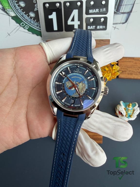 Omega Seamaster Aqua Terra Worldtimer Blue - 20