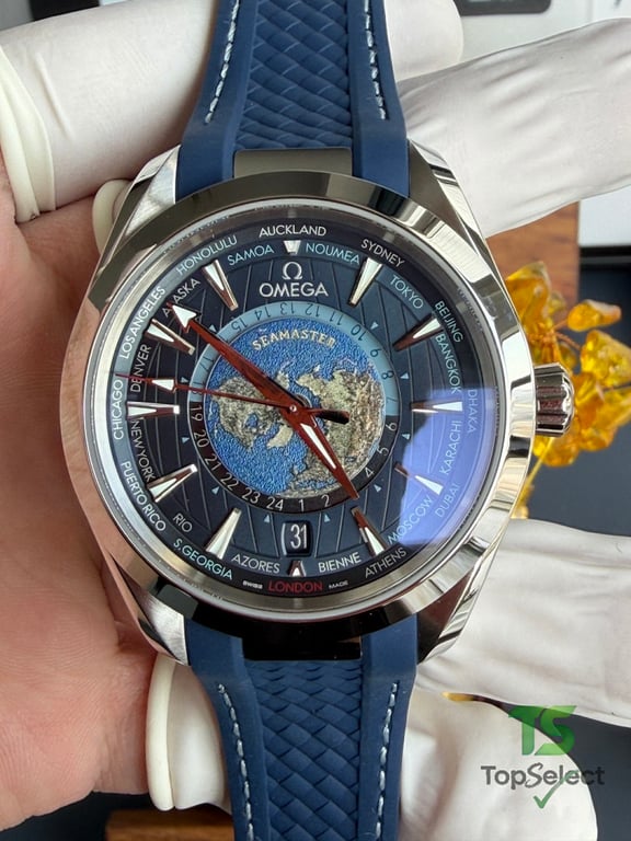 Omega Seamaster Aqua Terra Worldtimer Blue - 21