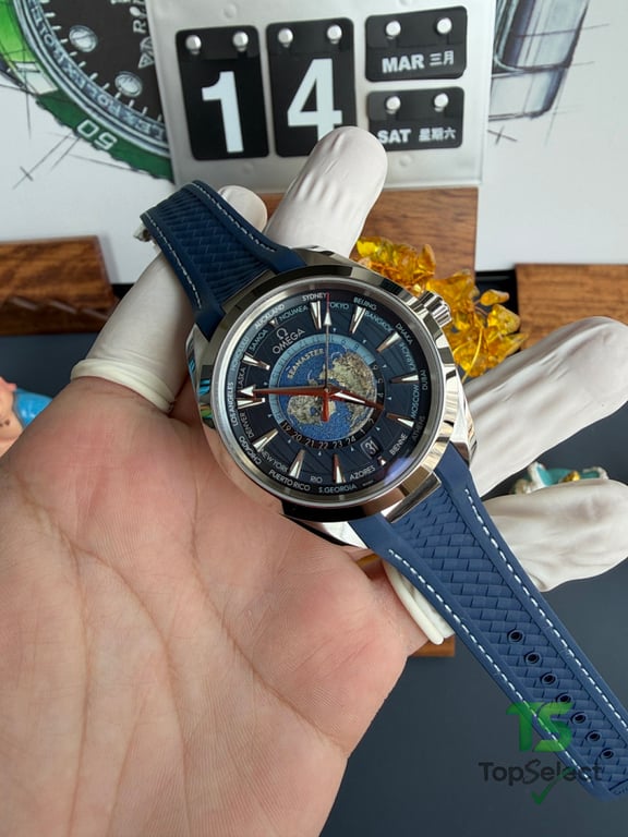 Omega Seamaster Aqua Terra Worldtimer Blue - 22