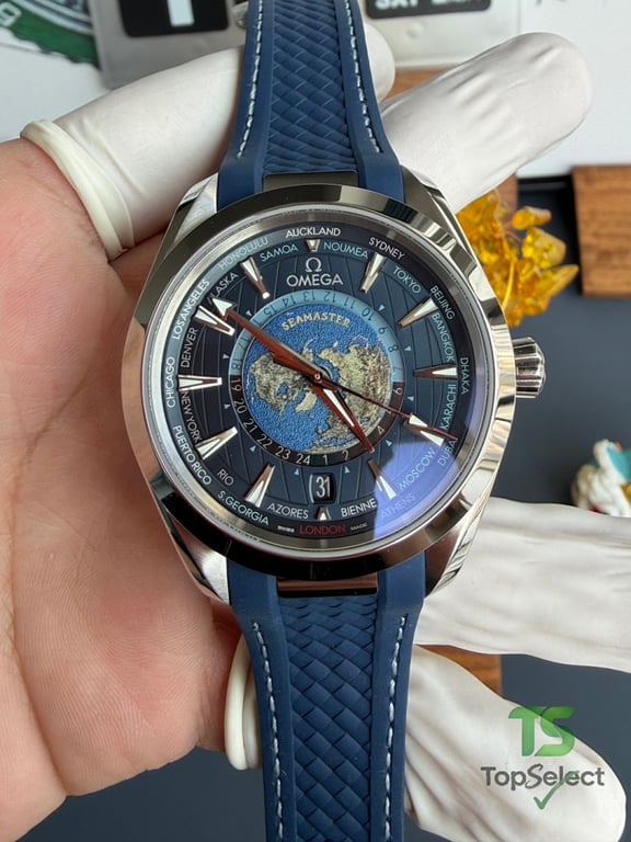 Omega Seamaster Aqua Terra Worldtimer Blue - 4