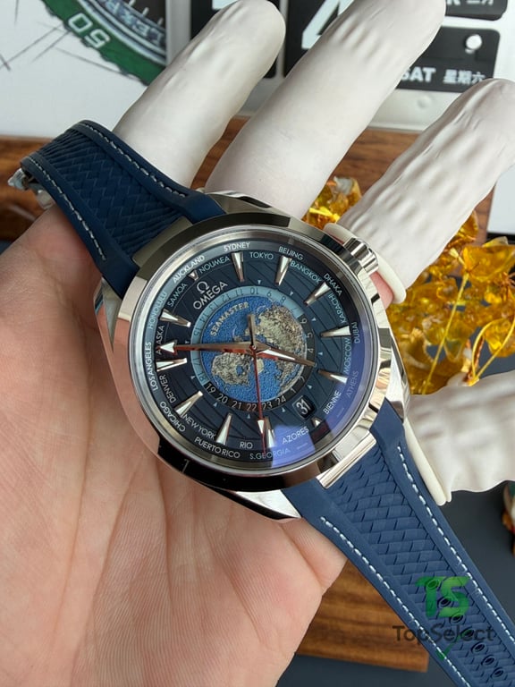 Omega Seamaster Aqua Terra Worldtimer Blue - 6