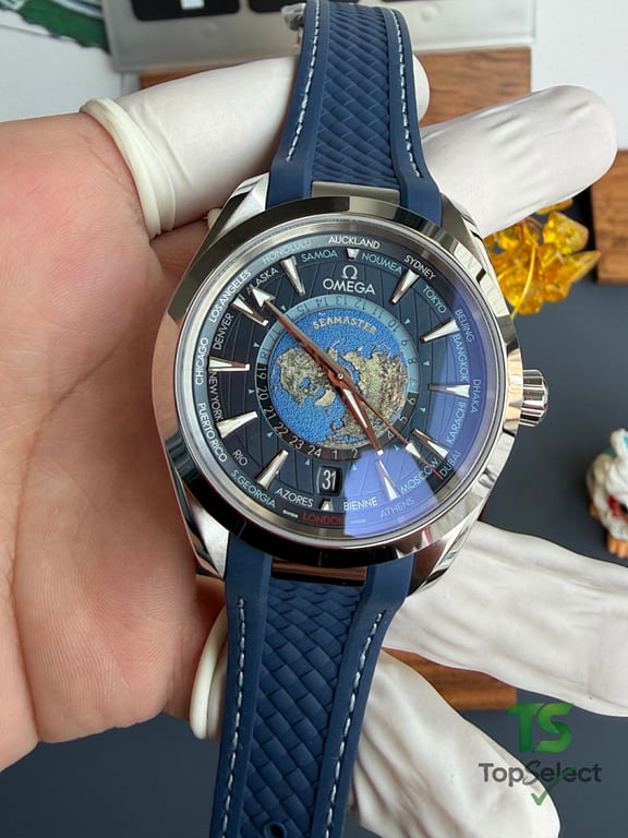 Omega Seamaster Aqua Terra Worldtimer Blue - 7