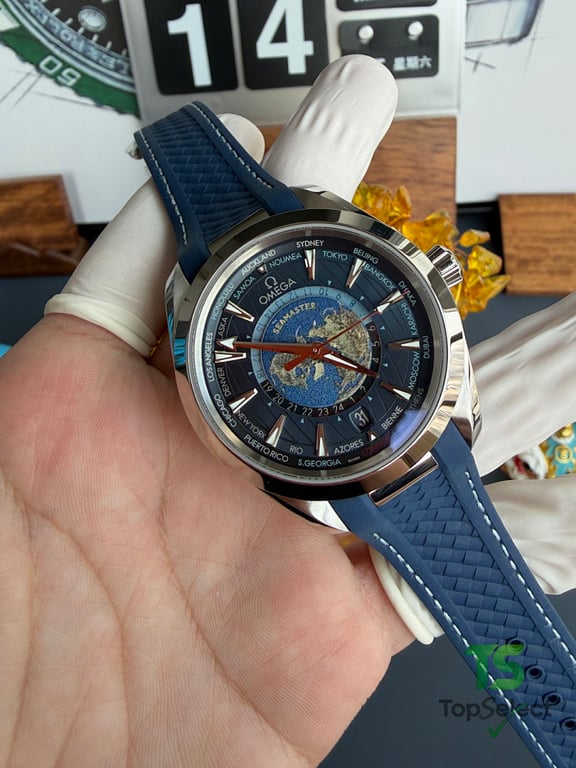 Omega Seamaster Aqua Terra Worldtimer Blue - 9