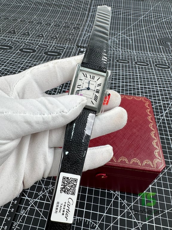 Cartier Tank Solo Steel Leather Watch - 5
