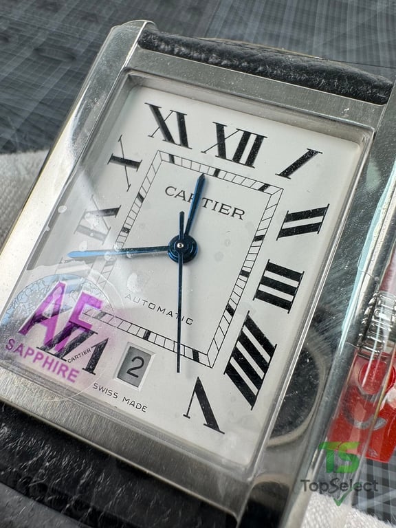 Cartier Tank Solo Steel Leather Watch - 6