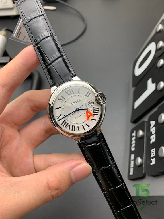 Cartier Ballon Bleu Automatic 42mm Black Leather - 4