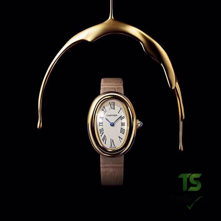 Cartier Baignoire Taupe Leather Gold - 6