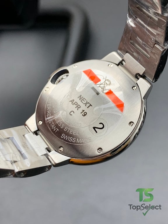 Cartier Ballon Bleu 33mm Silver Dial Diamonds - 5