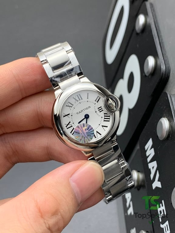Cartier Ballon Bleu 28mm Silver Quartz - 6