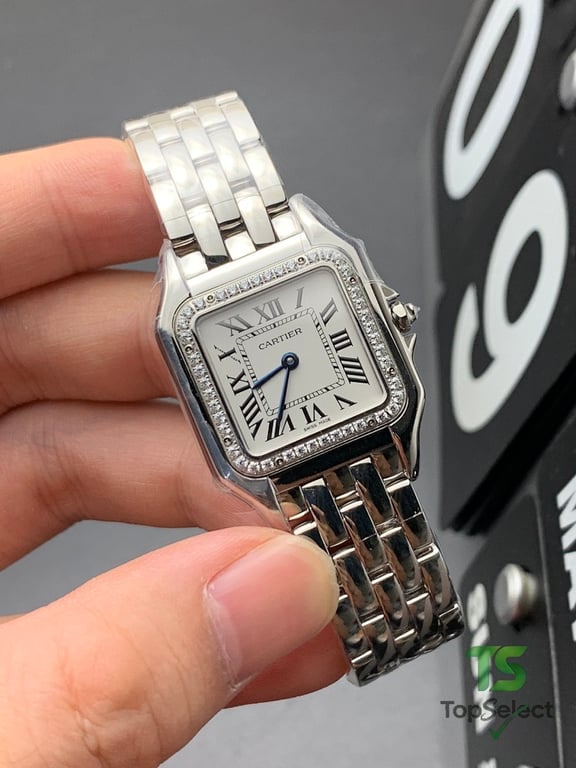 Cartier Panthère de Cartier Silver Diamond Watch - 2