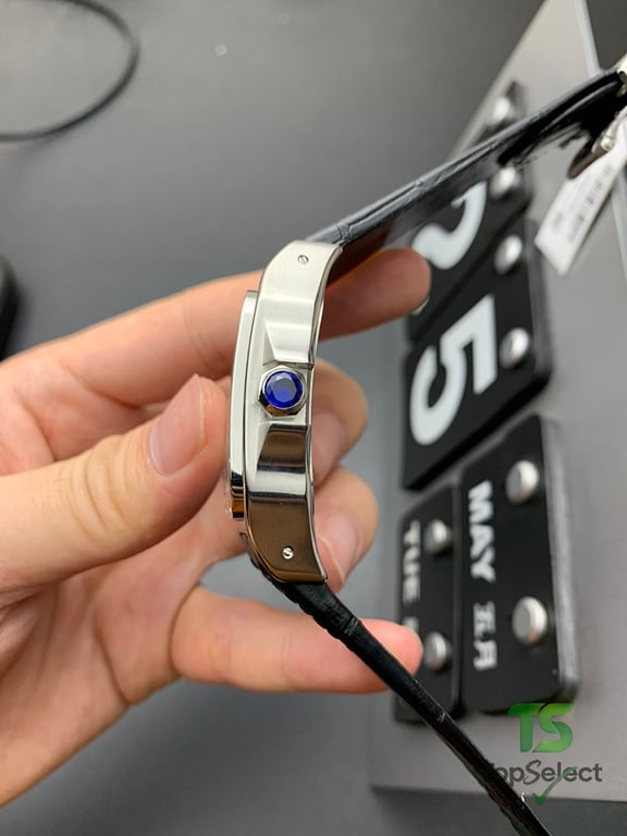 Cartier Santos 100 Automatic Black Leather - 3
