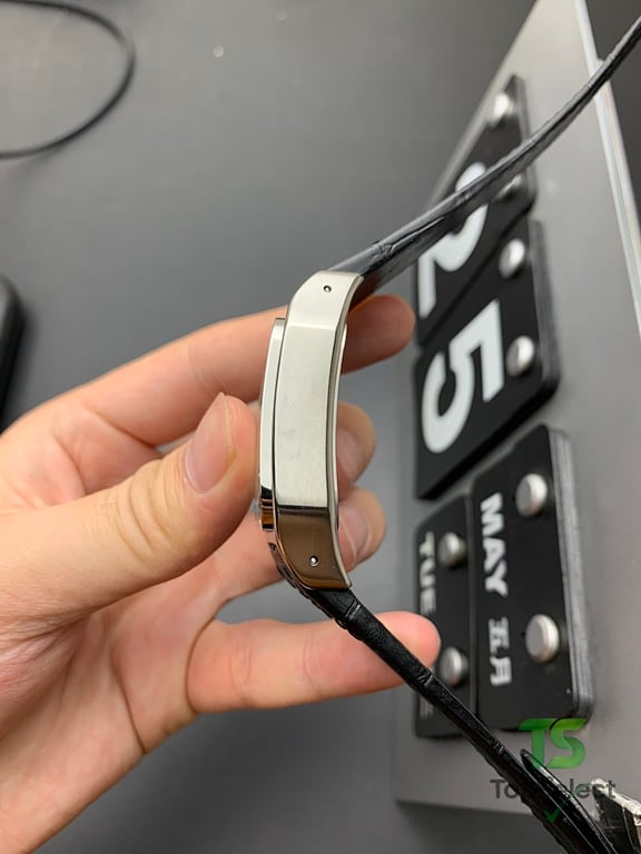 Cartier Santos 100 Automatic Black Leather - 6