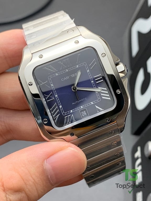 Cartier Santos de Cartier Blue Dial Steel - 6