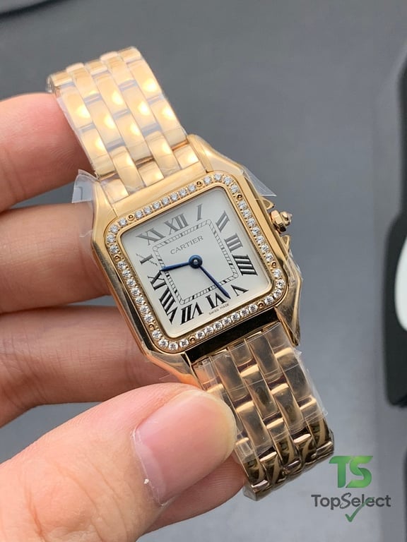 Cartier Panthère de Cartier Rose Gold Diamond Watch - 4
