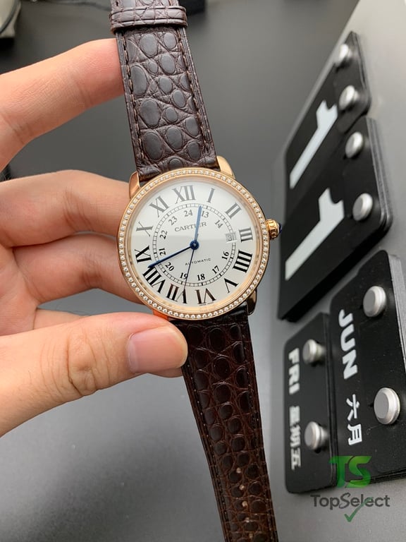 Cartier Ronde Solo Rose Gold Diamond Bezel - 5