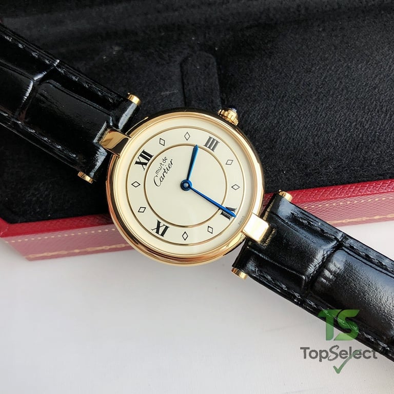 Cartier Must de Cartier Vendome Gold Black - 4