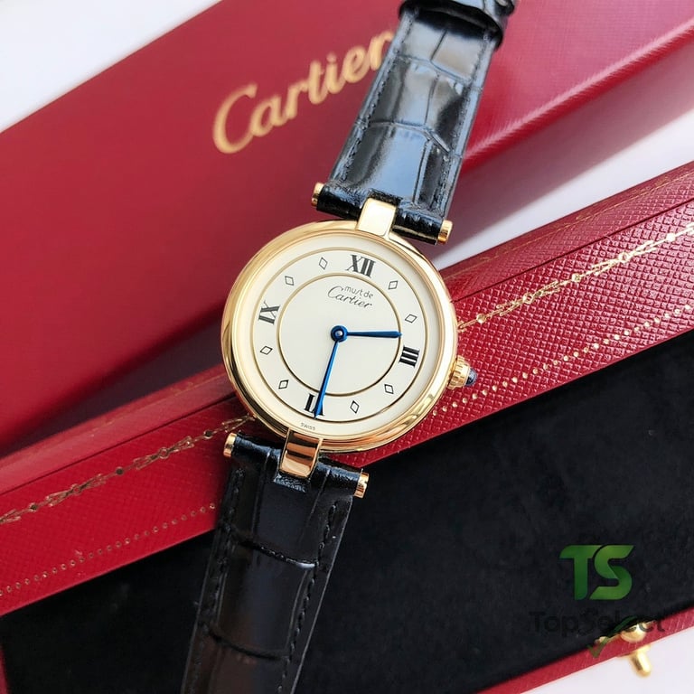 Cartier Must de Cartier Vendome Gold Black - 6