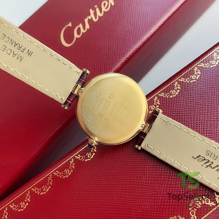 Cartier Must de Cartier Round Burgundy Dial Watch - 7