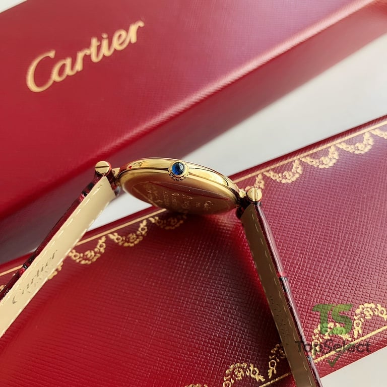 Cartier Must de Cartier Round Burgundy Dial Watch - 8