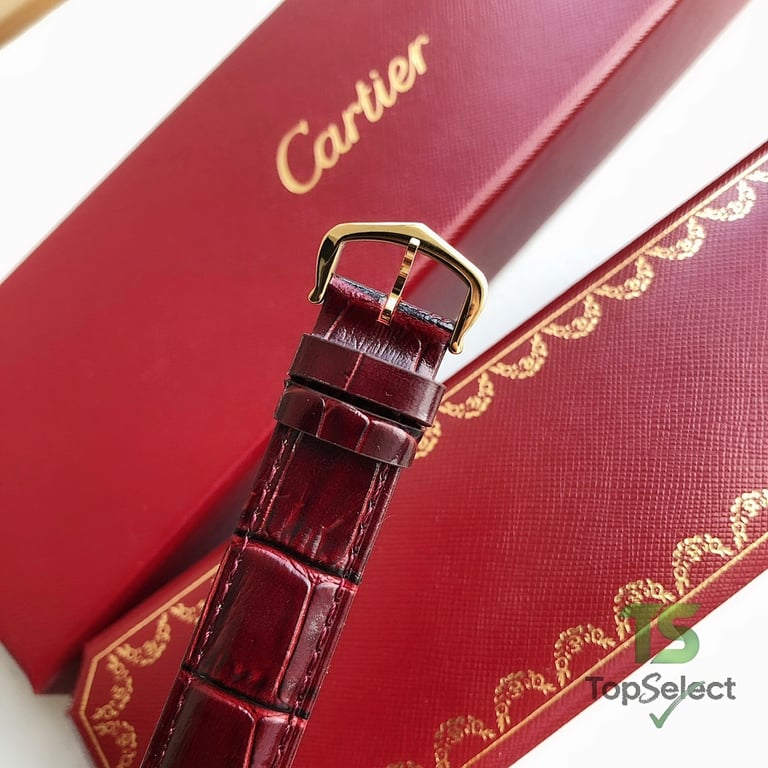 Cartier Must de Cartier Round Burgundy Dial Watch - 9