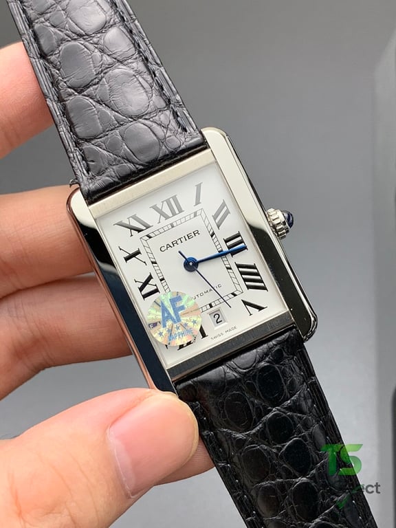 Cartier Tank Solo Automatic Black Leather - 4