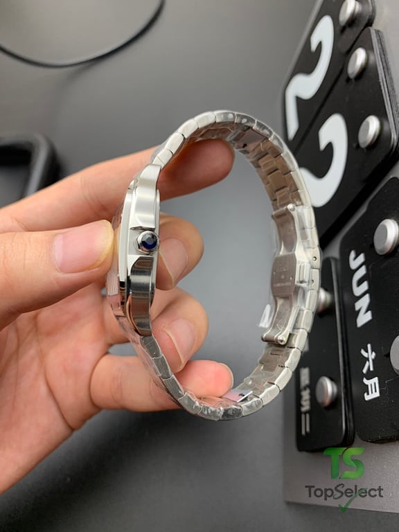 Cartier Santos de Cartier Medium Silver - 3