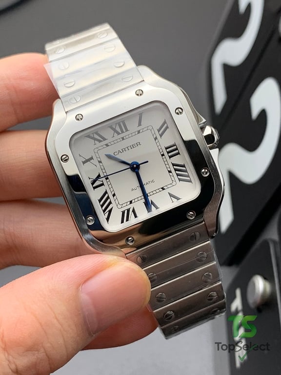 Cartier Santos de Cartier Medium Silver - 6