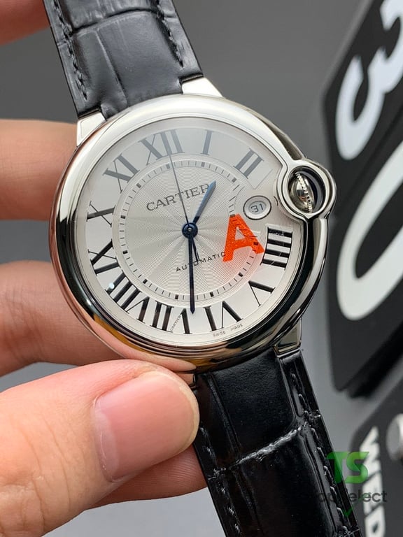 Cartier Ballon Bleu Automatic Watch Black Leather - 3