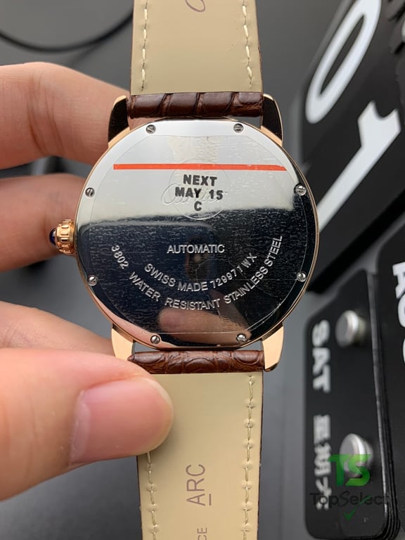 Cartier Ronde Louis Cartier Rose Gold Diamond Watch - 4